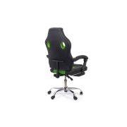 Scaun directorial gaming off 3091, piele ecologica, insertii mesh, baza cromata, 120 kg drm9660