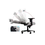 Scaun gaming cu cotiere reglabile 4d off 297, spatar reglabil, stofa, robust, cadru polipropilena, mecanism de balans, 130 kg, gri drm10071