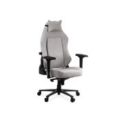 Scaun gaming cu cotiere reglabile 4d off 297, spatar reglabil, stofa, robust, cadru polipropilena, mecanism de balans, 130 kg, gri drm10071