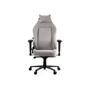 Scaun gaming cu cotiere reglabile 4d off 297, spatar reglabil, stofa, robust, cadru polipropilena, mecanism de balans, 130 kg, gri drm10071