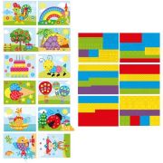Set creativ cu stickere pe culori si forme Grafix GR100062 BBJGR100062_Animale