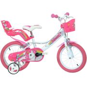 Bicicleta copii dino bikes 14' unicorn hubdb-144r-un