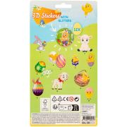 Set 12 stickere cu sclipici 3D Paste Grafix GR810028 BBJGR810028_Initiala