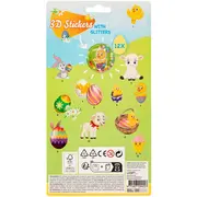 Set 12 stickere cu sclipici 3D Paste Grafix GR810028 BBJGR810028_Initiala