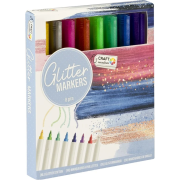 Set 8 markere cu sclipici Grafix GRCR1017-GE BBJGRCR1017-GE_Initiala