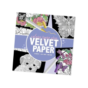 Set pictura 5 planse de colorat catifelate Velvet Paper 18x18cm Grafix GRCR0352-22GE BBJGRCR0352-22GE_Mov