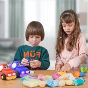 Set plastilina si accesorii pentru modelaj  Lovin - 10 culori pentru baietei KRTOK41154