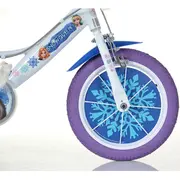 Bicicleta copii dino bikes 14' snow queen hubdb-144r-sq