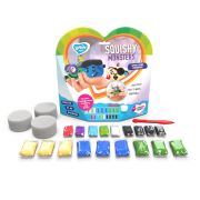 Set Air Clay pentru modelaj Lovin - 18 culori -  Squishy Monsters KRTOk70130