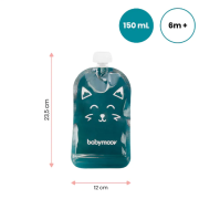 Babymoov - set 20 pungi reutilizabile de hranire isy bbba004550