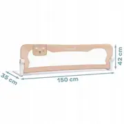 Bariera de protectie pentru pat 150 x 35 x 42 cm nukido 722201 - bej edeedi722201