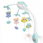 Carusel muzical pentru patut cu proiector, sunete si jucarii ricokids rk-813 - albastru edeedi781300