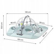 Salteluta de joaca pentru copii 136 x 136 cm nukido koala 730100 edeedi730100