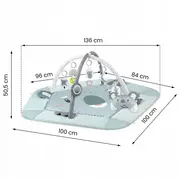 Salteluta de joaca pentru copii 136 x 136 cm nukido koala 730100 edeedi730100