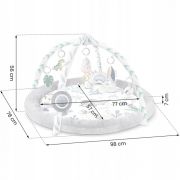 Salteluta de joaca pentru copii nukido dino 730200 - gri edeedi730200