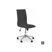 Scaun de birou hm porto, ergonomic, piele ecologica, cadru metalic, inaltime reglabila, 90 kg, negru drm2777