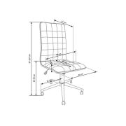 Scaun de birou hm porto, ergonomic, piele ecologica, cadru metalic, inaltime reglabila, 90 kg, negru drm2777