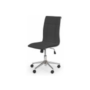 Scaun de birou hm porto, ergonomic, piele ecologica, cadru metalic, inaltime reglabila, 90 kg, negru drm2777