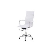 Scaun birou off 802, ergomic, mecanism balans si rotire, baza cromata, 110 kg drm975