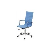 Scaun birou off 802, ergomic, mecanism balans si rotire, baza cromata, 110 kg drm975