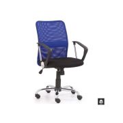 Scaun de birou hm tony, mesh, ergonomic, inaltime ajustabila, suport lombar, 102 kg, albastru drm2795
