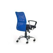 Scaun de birou hm tony, mesh, ergonomic, inaltime ajustabila, suport lombar, 102 kg, albastru drm2795