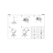 Scaun birou hm bravo, ergonomic, polipropilena, stofa, inaltime ajustabila, 90 kg, negru drm1989