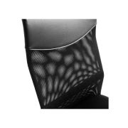 Scaun birou hm vire, mesh, ergonomic, cadru metal, tetiera cu piele ecologica, inaltime ajustabila, mecanism balansare, 100 kg, negru drm1988