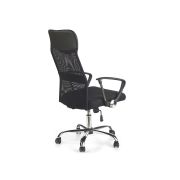 Scaun birou hm vire, mesh, ergonomic, cadru metal, tetiera cu piele ecologica, inaltime ajustabila, mecanism balansare, 100 kg, negru drm1988