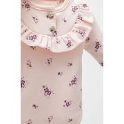 Set de 2 body-uri cu volanase pentru nou nascuti Paris, Tongs baby, roz (Marime: 6-9 luni) JEMtgs_4469_5