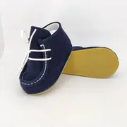 Botosei mocasini bebe Baby Fox din piele bleumarin si talpa din cauciuc pentru exterior - FOX10312772--blm