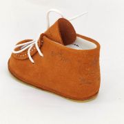 Botosei mocasini Baby Fox de exterior piele portocalie si talpa din cauciuc pentru bebe - FOX10312772-org