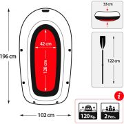 Barca gonflabila explorer 200 Intex 196x102x33cm JUBBG-S2401654