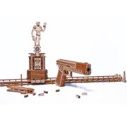 Puzzle 3D mecanic din lemn poligon de tragere JUBUD-00085