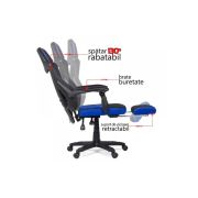 Scaun off 304 negru-albastru drm9865