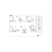 Scaun birou hm dover gri - negru drm8780