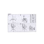 Scaun birou ergonomic, hm porto 2, mecanism de balans, brate tapitate, cadru cromat, 100 kg, alb drm3985