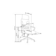 Scaun birou hm valdez negru-albastru drm8831