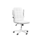 Scaun birou off 332, cotiere rabatabile, piele ecologica, roti gumate, mecanism balans, ergonomic, 100 kg drm4930