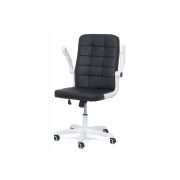 Scaun birou off 332, cotiere rabatabile, piele ecologica, roti gumate, mecanism balans, ergonomic, 100 kg drm4930