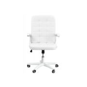 Scaun birou off 332, cotiere rabatabile, piele ecologica, roti gumate, mecanism balans, ergonomic, 100 kg drm4930