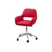 Scaun birou off 380, catifea, baza cromata, rotativ, inaltime ajustabila, 100 kg drm4773