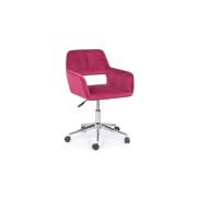 Scaun birou off 380, catifea, baza cromata, rotativ, inaltime ajustabila, 100 kg drm4773