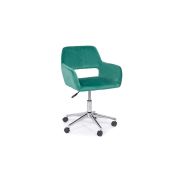 Scaun birou off 380, catifea, baza cromata, rotativ, inaltime ajustabila, 100 kg drm4773