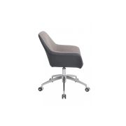 Scaun directorial gn63, piele ecologica/stofa, rotativ, baza metalica, inaltime reglabila, 100 kg drm3161