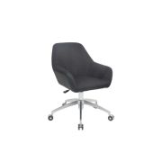 Scaun directorial gn63, piele ecologica/stofa, rotativ, baza metalica, inaltime reglabila, 100 kg drm3161