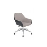 Scaun directorial gn63, piele ecologica/stofa, rotativ, baza metalica, inaltime reglabila, 100 kg drm3161