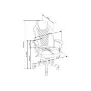 Scaun directorial hm baffin rosu - negru drm8795