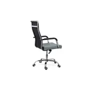 Scaun directorial off 319, ergonomic, piele ecologica, mecanism balans, baza cromata, 110 kg drm3352