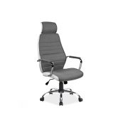 Scaun directorial sl q035 gri - alb drm4720